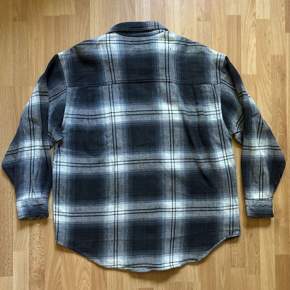 CZ Basics Blue Plaid Shirt (Men's Size M) Long Sleeve Casual • Code Zero - Picture 5 of 6